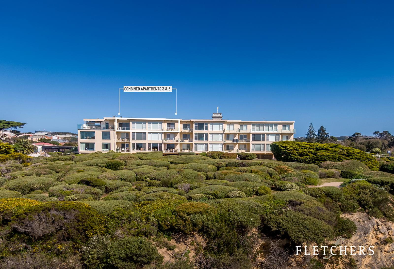 Apartment building from the clifftop