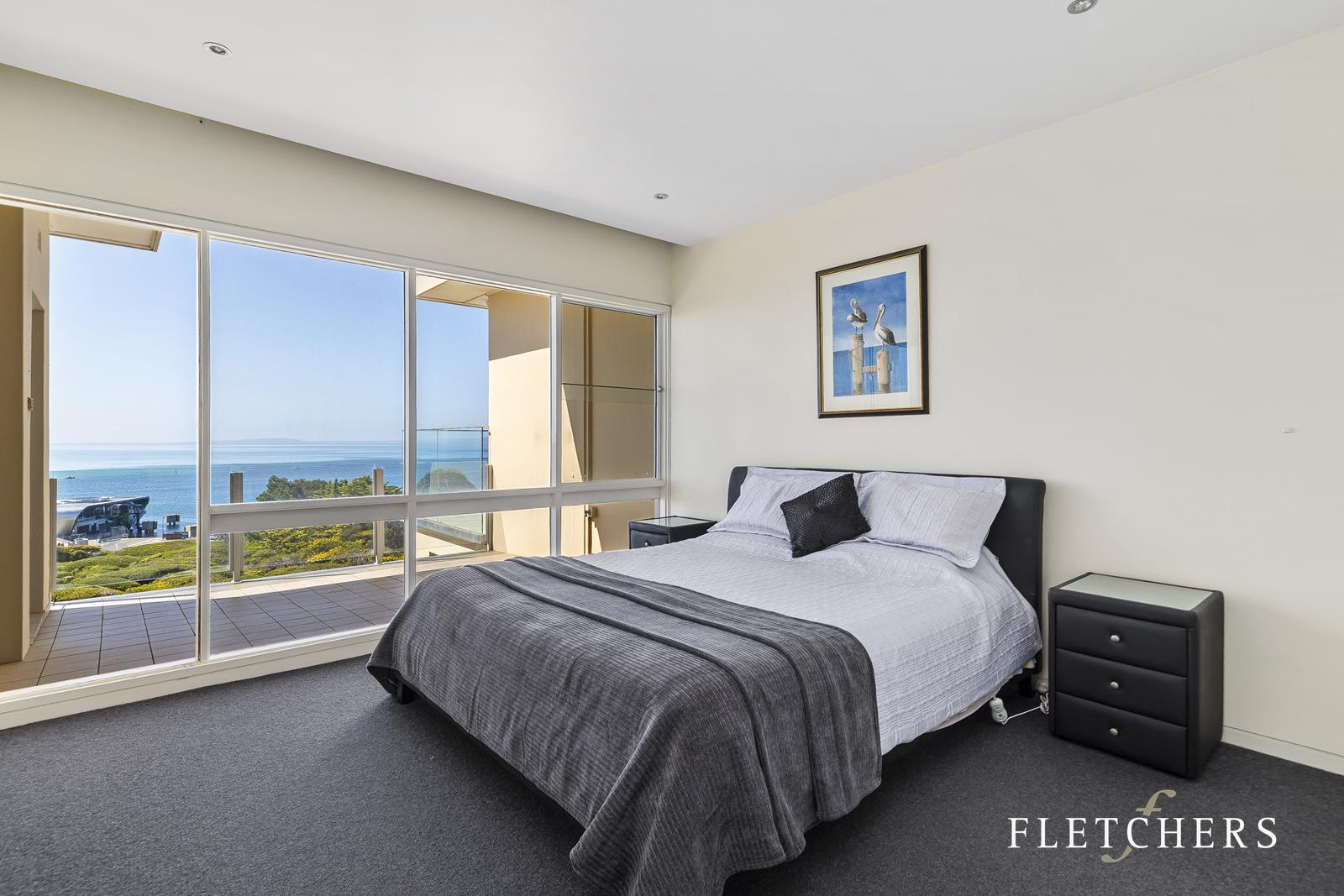 Bedroom with bay view